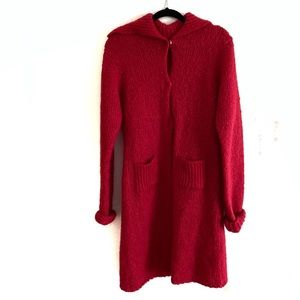 Laurie B Red mohair Sweater